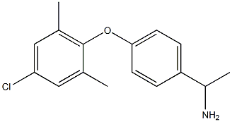 1-[4-(4-chloro-2,6-dimethylphenoxy)phenyl]ethan-1-amine Struktur