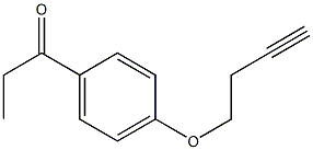 1-[4-(but-3-ynyloxy)phenyl]propan-1-one Struktur