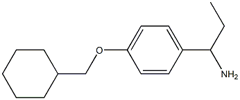 1-[4-(cyclohexylmethoxy)phenyl]propan-1-amine Struktur