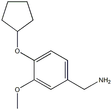 1-[4-(cyclopentyloxy)-3-methoxyphenyl]methanamine Struktur