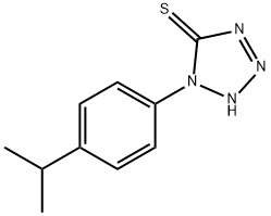 1-[4-(propan-2-yl)phenyl]-1H-1,2,3,4-tetrazole-5-thiol Struktur