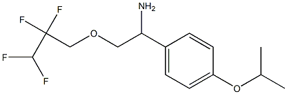 1-[4-(propan-2-yloxy)phenyl]-2-(2,2,3,3-tetrafluoropropoxy)ethan-1-amine Struktur