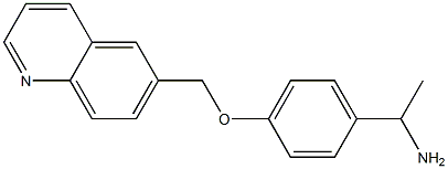 1-[4-(quinolin-6-ylmethoxy)phenyl]ethan-1-amine Struktur