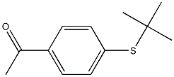 1-[4-(tert-butylsulfanyl)phenyl]ethan-1-one Struktur