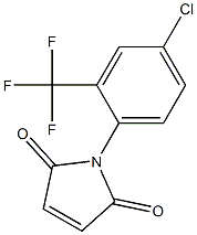 1-[4-chloro-2-(trifluoromethyl)phenyl]-2,5-dihydro-1H-pyrrole-2,5-dione Struktur