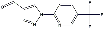 1-[5-(trifluoromethyl)pyridin-2-yl]-1H-pyrazole-4-carbaldehyde Struktur