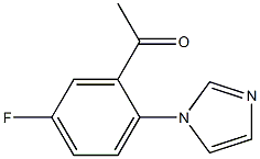 1-[5-fluoro-2-(1H-imidazol-1-yl)phenyl]ethan-1-one Struktur