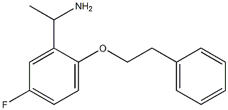 1-[5-fluoro-2-(2-phenylethoxy)phenyl]ethan-1-amine Struktur