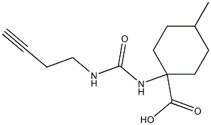 1-{[(but-3-ynylamino)carbonyl]amino}-4-methylcyclohexanecarboxylic acid Struktur