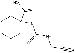 1-{[(prop-2-ynylamino)carbonyl]amino}cyclohexanecarboxylic acid Struktur