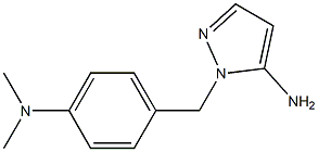 1-{[4-(dimethylamino)phenyl]methyl}-1H-pyrazol-5-amine Struktur