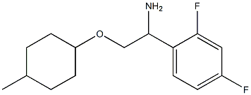 1-{1-amino-2-[(4-methylcyclohexyl)oxy]ethyl}-2,4-difluorobenzene Struktur