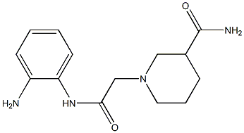 1-{2-[(2-aminophenyl)amino]-2-oxoethyl}piperidine-3-carboxamide Struktur