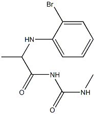 1-{2-[(2-bromophenyl)amino]propanoyl}-3-methylurea Struktur