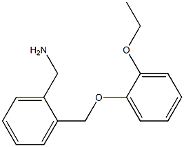 1-{2-[(2-ethoxyphenoxy)methyl]phenyl}methanamine Struktur