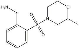 1-{2-[(2-methylmorpholin-4-yl)sulfonyl]phenyl}methanamine Struktur