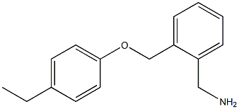 1-{2-[(4-ethylphenoxy)methyl]phenyl}methanamine Struktur