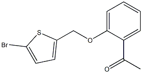 1-{2-[(5-bromothien-2-yl)methoxy]phenyl}ethanone Struktur