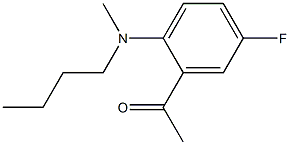 1-{2-[butyl(methyl)amino]-5-fluorophenyl}ethan-1-one Struktur