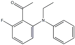 1-{2-[ethyl(phenyl)amino]-6-fluorophenyl}ethan-1-one Struktur