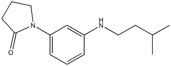 1-{3-[(3-methylbutyl)amino]phenyl}pyrrolidin-2-one Struktur