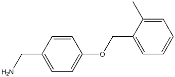 1-{4-[(2-methylbenzyl)oxy]phenyl}methanamine Struktur