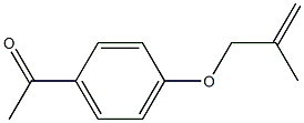 1-{4-[(2-methylprop-2-enyl)oxy]phenyl}ethanone Struktur