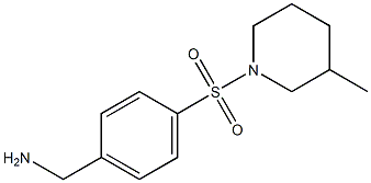 1-{4-[(3-methylpiperidin-1-yl)sulfonyl]phenyl}methanamine Struktur