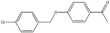 1-{4-[(4-chlorophenyl)methoxy]phenyl}ethan-1-one Struktur