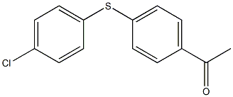 1-{4-[(4-chlorophenyl)sulfanyl]phenyl}ethan-1-one Struktur