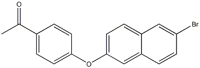 1-{4-[(6-bromonaphthalen-2-yl)oxy]phenyl}ethan-1-one Struktur