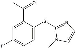 1-{5-fluoro-2-[(1-methyl-1H-imidazol-2-yl)sulfanyl]phenyl}ethan-1-one Struktur