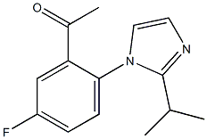 1-{5-fluoro-2-[2-(propan-2-yl)-1H-imidazol-1-yl]phenyl}ethan-1-one Struktur