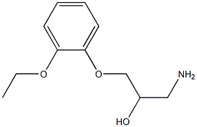 1-amino-3-(2-ethoxyphenoxy)propan-2-ol Struktur