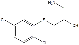 1-amino-3-[(2,5-dichlorophenyl)sulfanyl]propan-2-ol Struktur