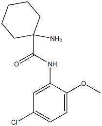 1-amino-N-(5-chloro-2-methoxyphenyl)cyclohexanecarboxamide Struktur