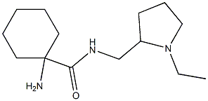 1-amino-N-[(1-ethylpyrrolidin-2-yl)methyl]cyclohexanecarboxamide Struktur