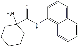 1-amino-N-1-naphthylcyclohexanecarboxamide Struktur