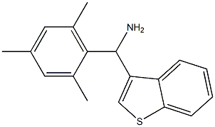 1-benzothiophen-3-yl(2,4,6-trimethylphenyl)methanamine Struktur