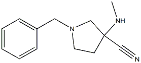 1-benzyl-3-(methylamino)pyrrolidine-3-carbonitrile Struktur