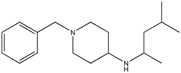 1-benzyl-N-(4-methylpentan-2-yl)piperidin-4-amine Struktur