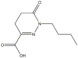 1-butyl-6-oxo-1,4,5,6-tetrahydropyridazine-3-carboxylic acid Struktur