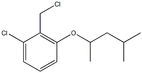 1-chloro-2-(chloromethyl)-3-[(4-methylpentan-2-yl)oxy]benzene Struktur