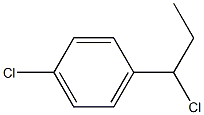 1-chloro-4-(1-chloropropyl)benzene Struktur