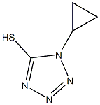 1-cyclopropyl-1H-1,2,3,4-tetrazole-5-thiol Struktur