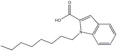 1-octyl-1H-indole-2-carboxylic acid Struktur