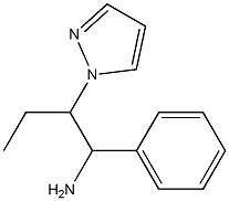 1-phenyl-2-(1H-pyrazol-1-yl)butan-1-amine Struktur