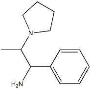 1-phenyl-2-pyrrolidin-1-ylpropan-1-amine Struktur