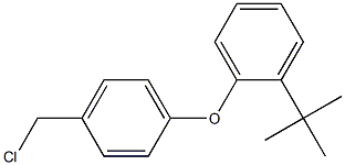 1-tert-butyl-2-[4-(chloromethyl)phenoxy]benzene Struktur