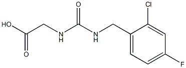 2-({[(2-chloro-4-fluorophenyl)methyl]carbamoyl}amino)acetic acid Struktur